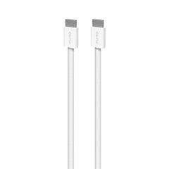 Puro Braided USB-C Kabel – 1.5m, 60W og 480Mbps Overførsel - Hvid