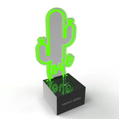 MUSIC HERO Neon Trådløs Bluetooth Højtaler m. LED Lys - Grøn