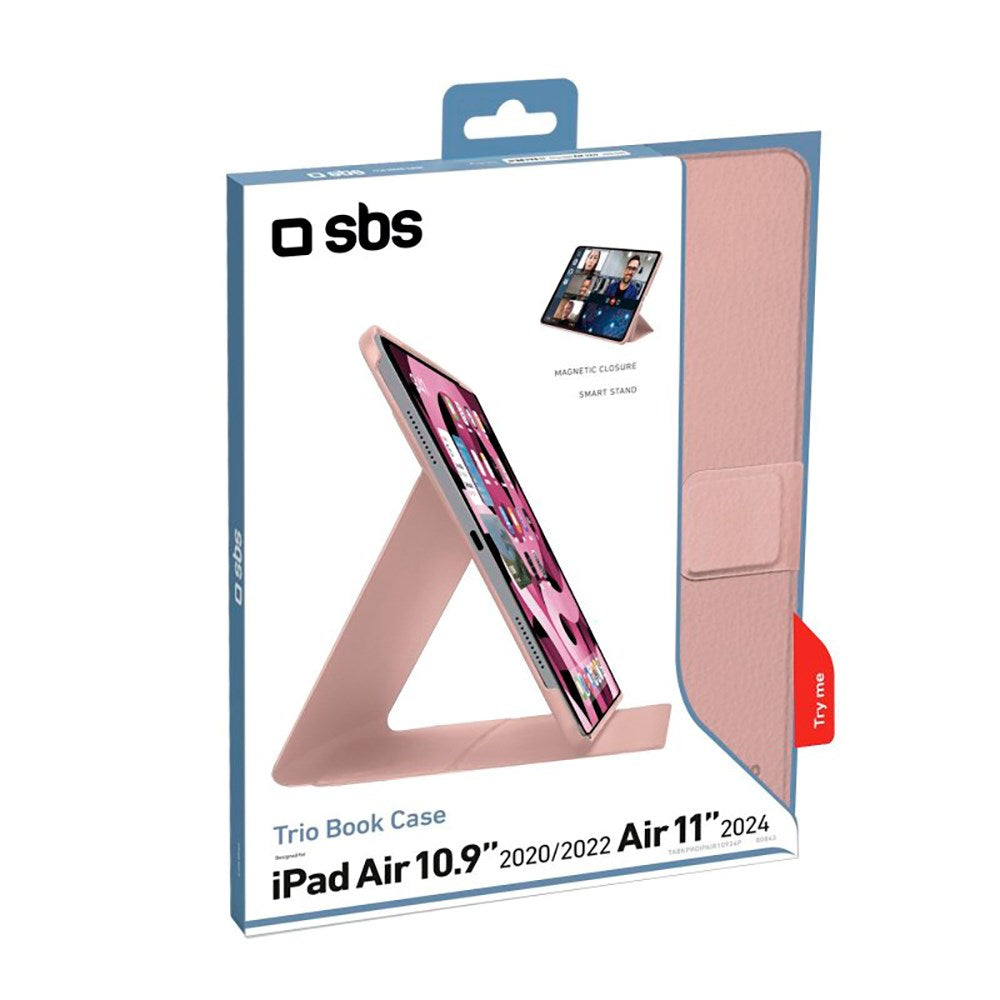 SBS iPad Air 11-10.9" (2026-2020) Book Pro Cover - Lyserød