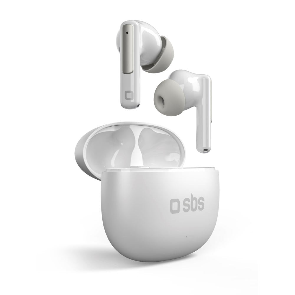 SBS - True Wireless Høretelefoner m. AI - Hvid