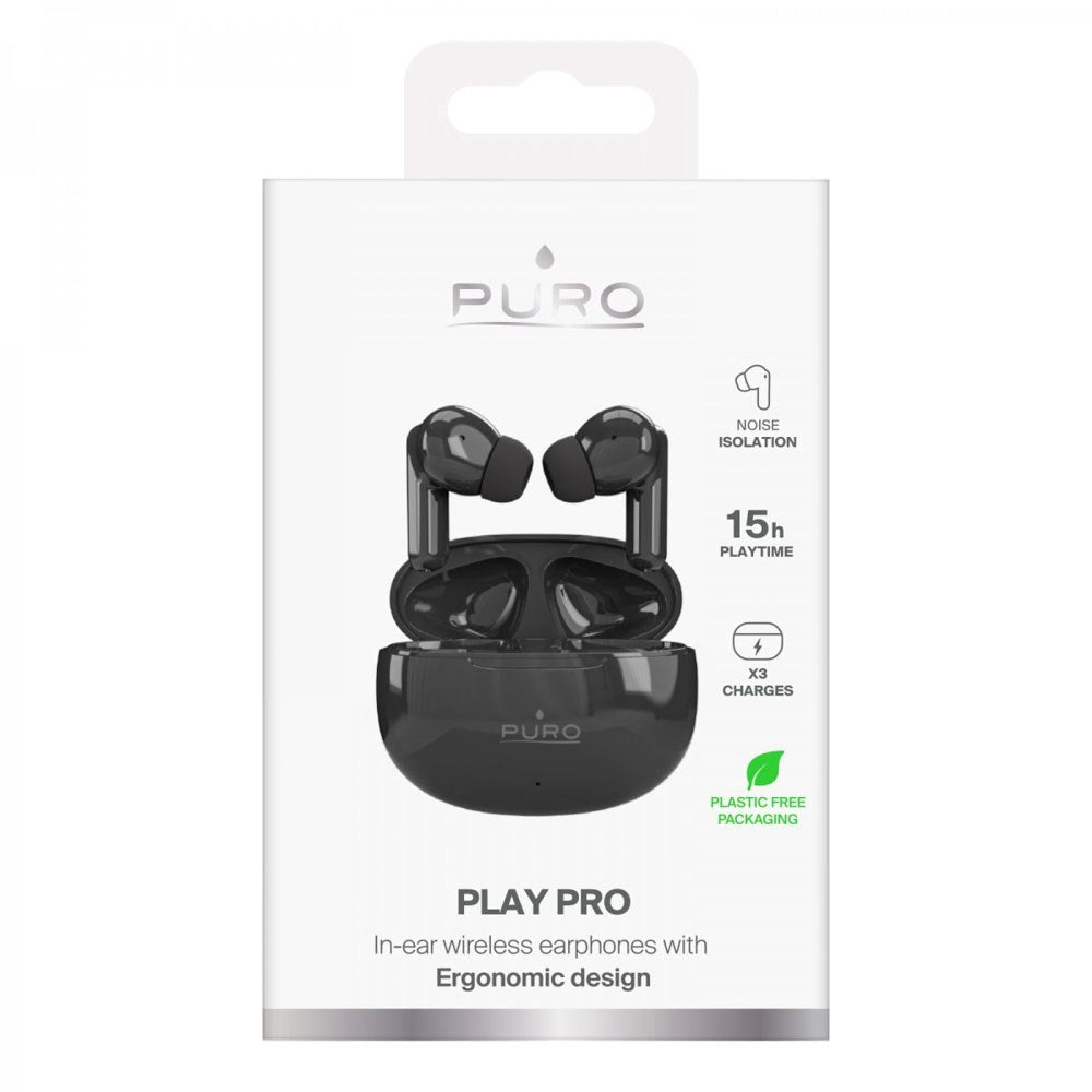Puro Play Pro True Wireless Høretelefoner - In-Ear - Sort