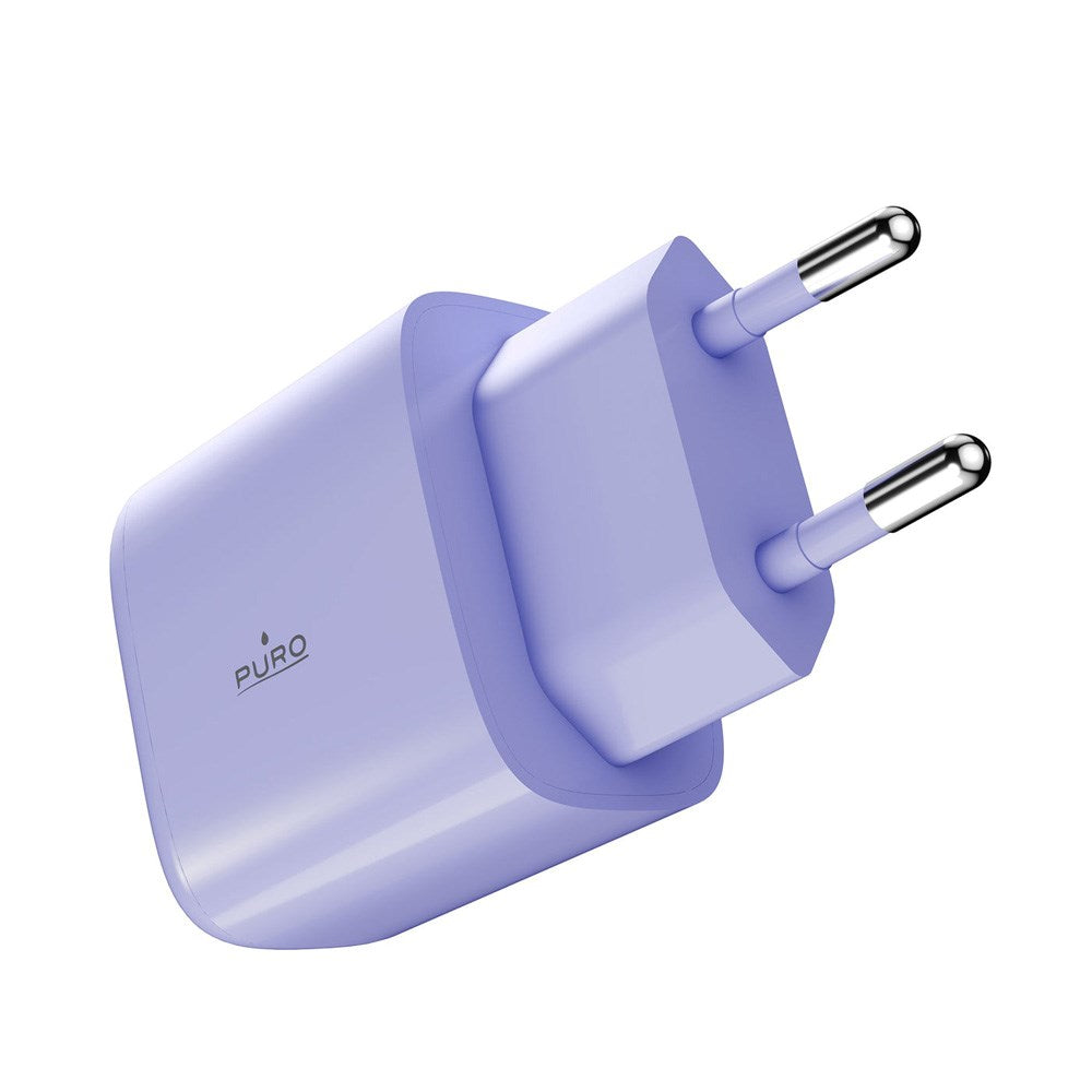 Puro Pro Lite Vægoplader 30W m. 1 x USB-C & Power Delivery - Lilla