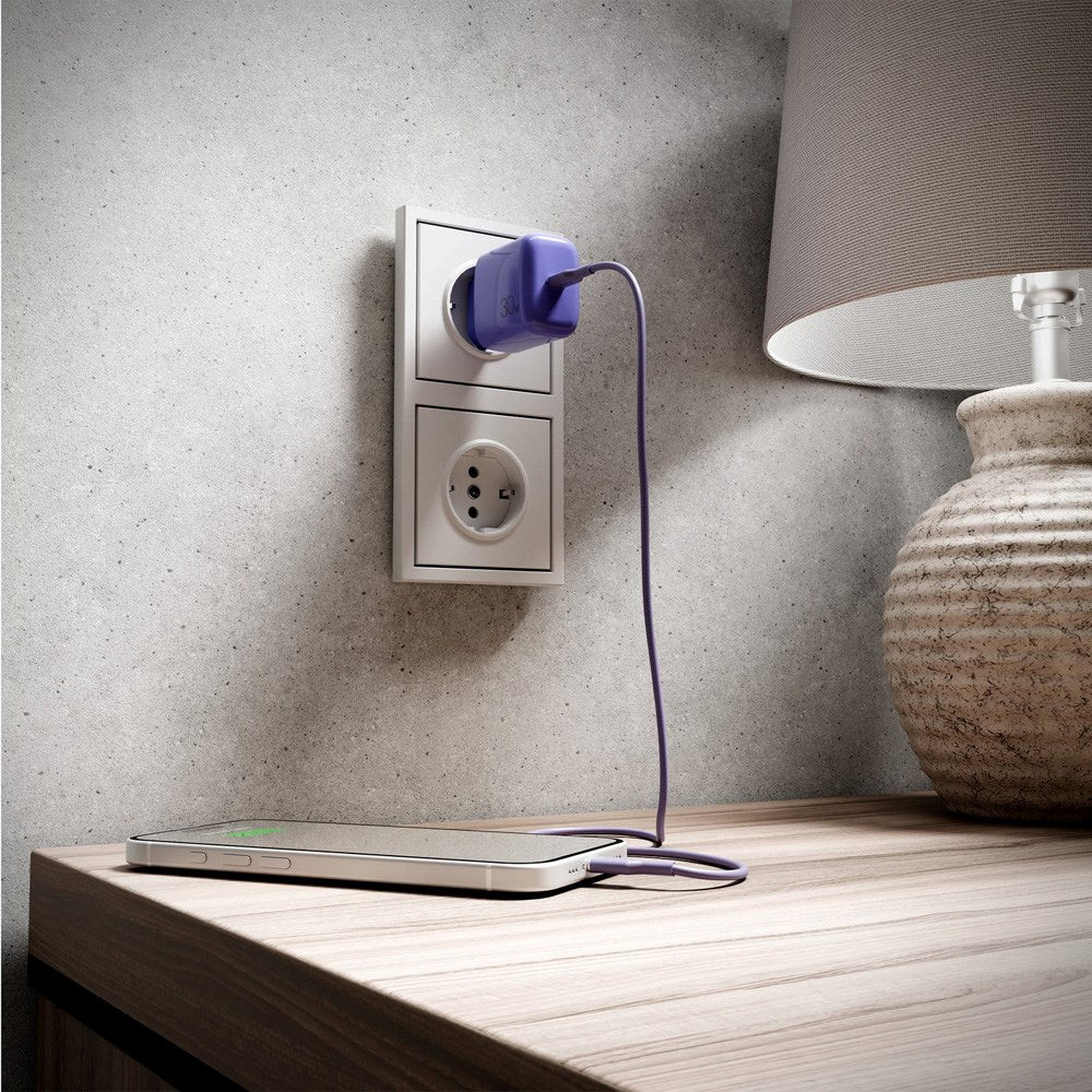 Puro ICON USB-C til USB-C Kabel m. 25W - 1.5m - Lilla