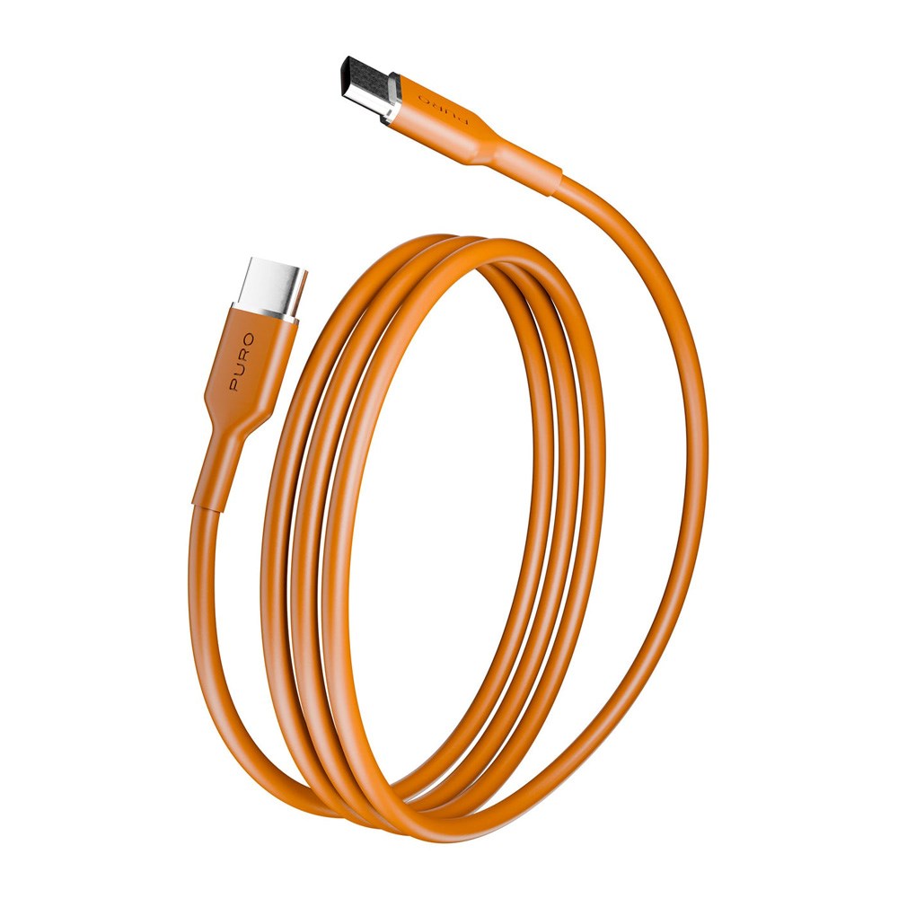 Puro ICON USB-C til USB-C Kabel m. 25W - 1.5m - Orange
