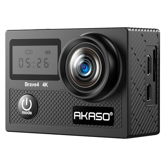 AKASO Brave 4 Action Kamera - Ultra HD 4K - Sort