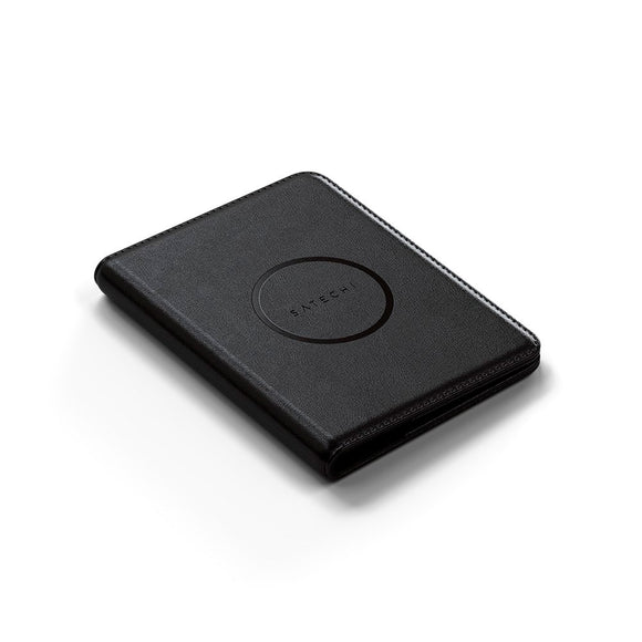 Satechi Kunstlæder Cover til Pas m. Kortholder & Tracker - MagSafe Kompatibel - Sort