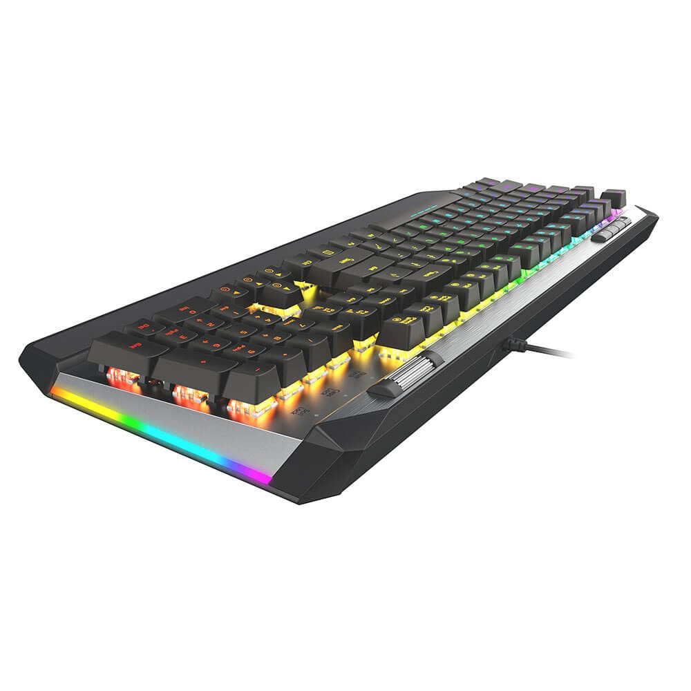 Viper V765 Mekanisk Gaming Keyboard m. RGB Lys - Dansk Tastatur Layout - Sort/Grå