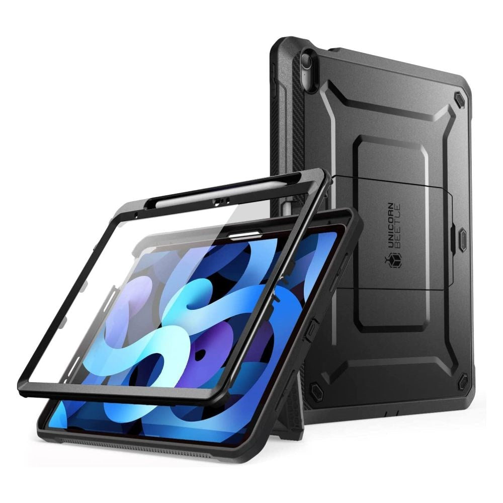 iPad 11" (2025) / iPad 10.9" (2024/2022) Håndværker Cover - Supcase Unicorn Beetle Pro Cover m. Beskyttelsesfilm - Sort