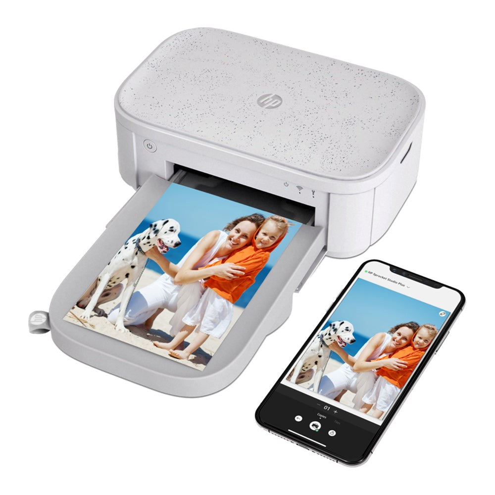 HP Sprocket Studio Plus Mobil Fotoprinter 10 x 15 cm m. Fotopapir & Blækpatron