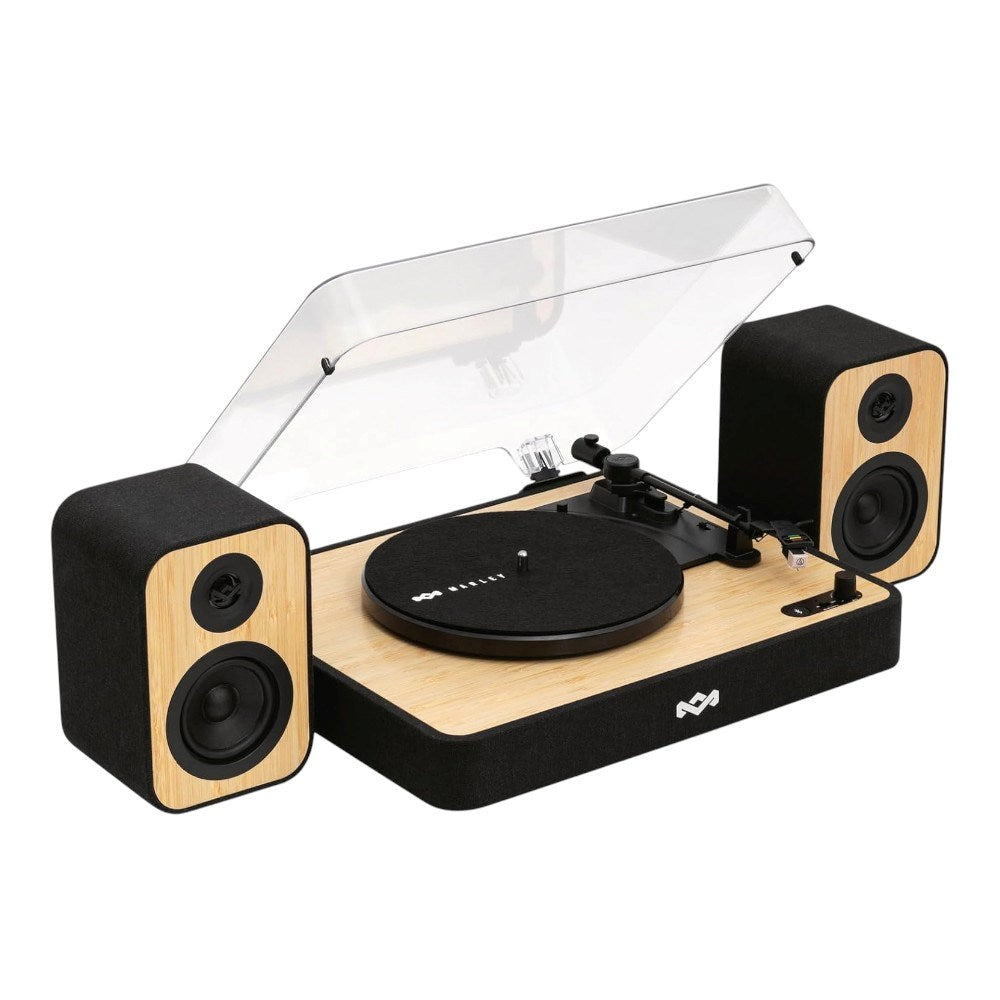 House of Marley Revolution Pladespiller & Højttaler - Sort / Lys Bambus