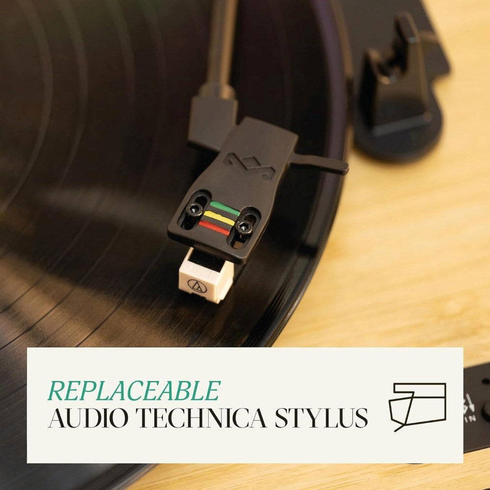 House of Marley Revolution Pladespiller & Højttaler - Sort / Lys Bambus