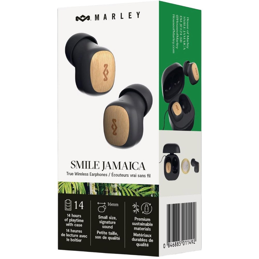 House of Marley Smile Jamaica Mini True Wireless In-Ear Høretelefoner - Sort