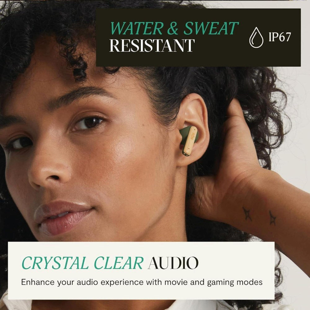 House of Marley Little Bird True Wireless In-Ear Høretelefoner - Grøn