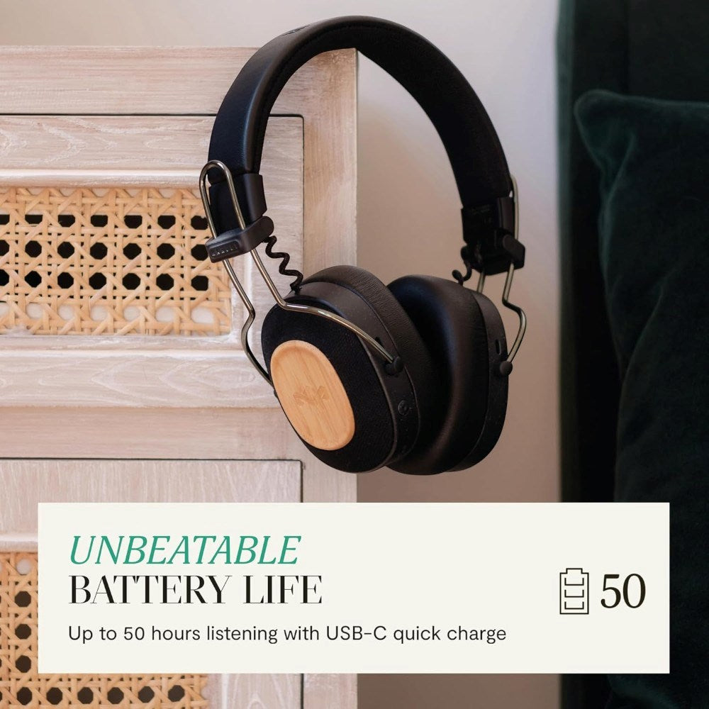 House of Marley Positive Vibration Riddim On-Ear Headset - Sort