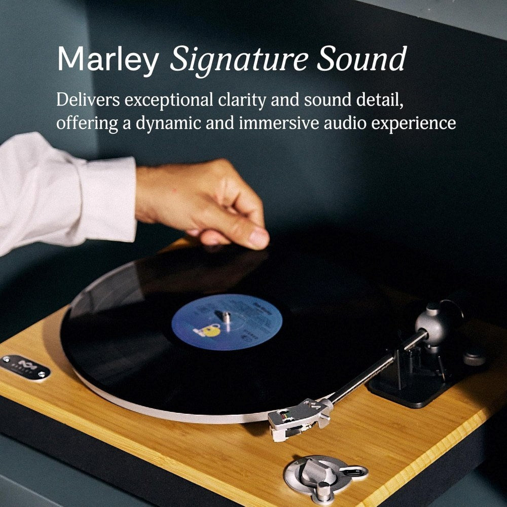 House of Marley Stir It Up Wireless 2 Pladespiller - Sort / Lys Bambus