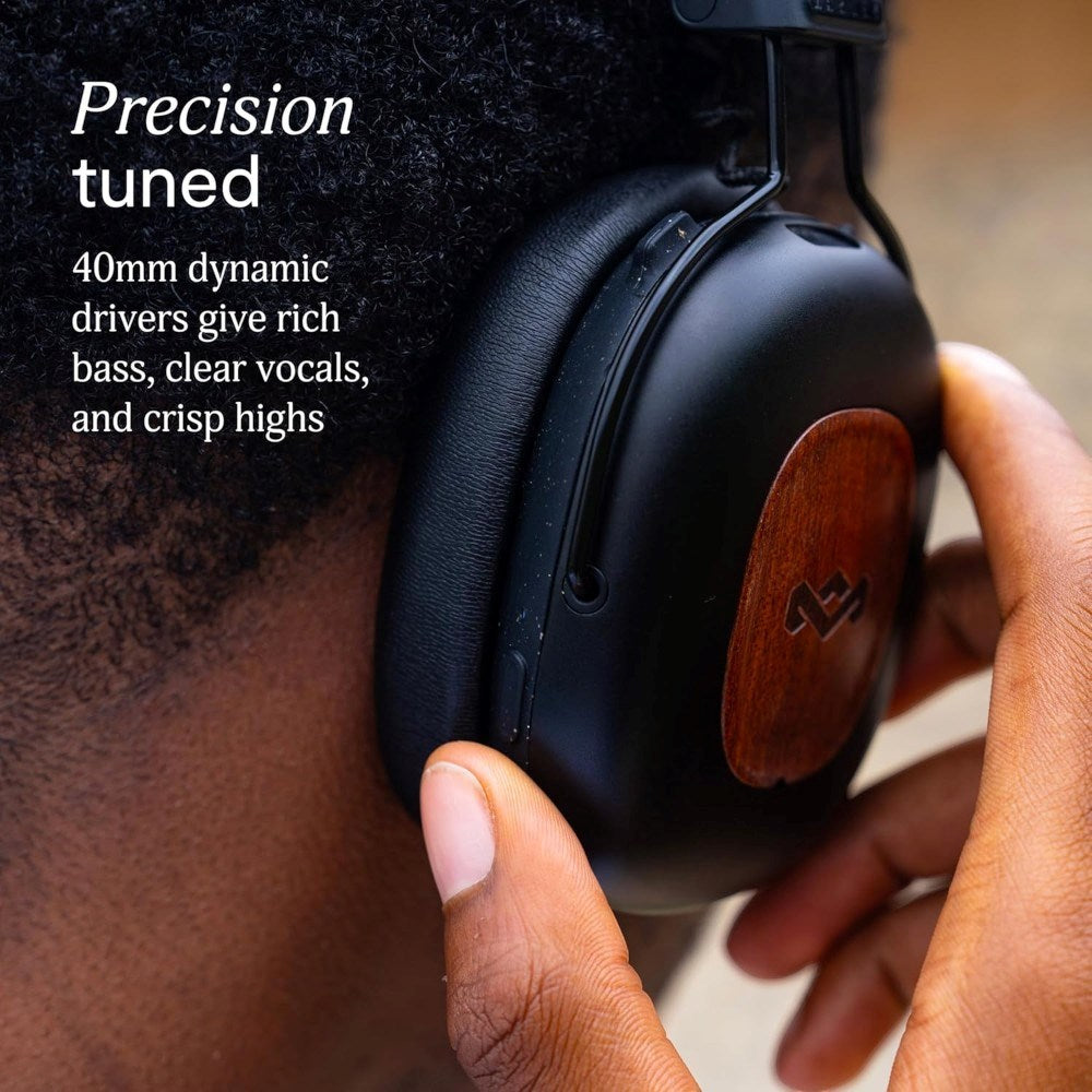House of Marley Positive Vibration Rebel ANC Over-Ear Headset - Sort
