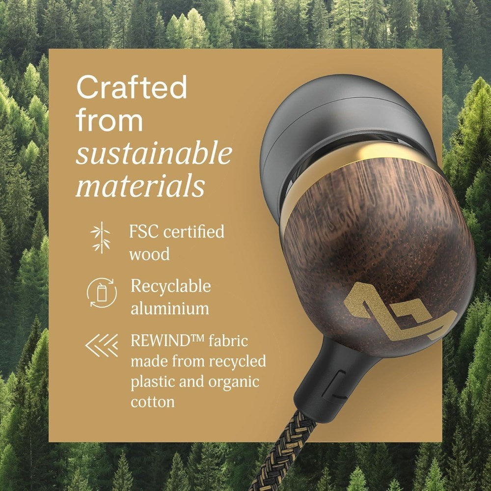 House of Marley Smile Jamaica USB-C In-Ear Høretelefoner - Brass