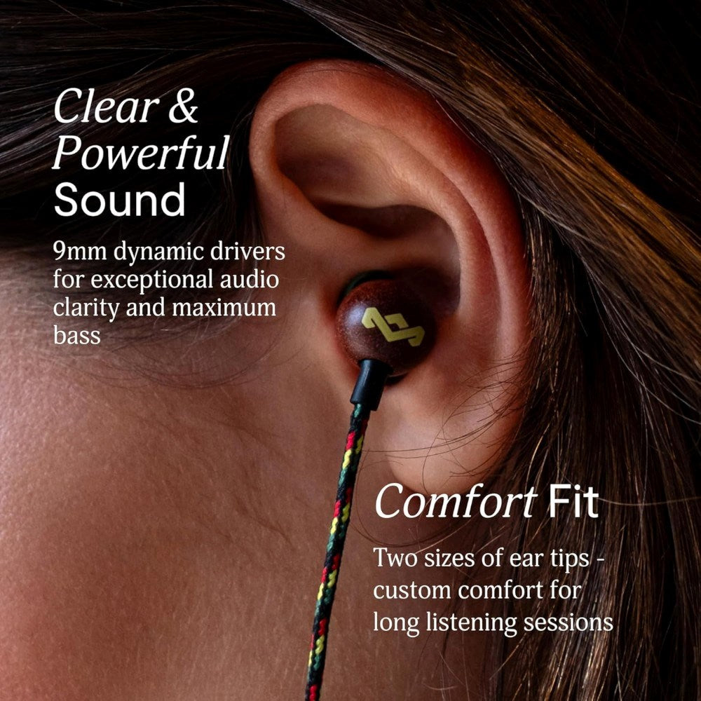 House of Marley Smile Jamaica USB-C In-Ear Høretelefoner - Rasta