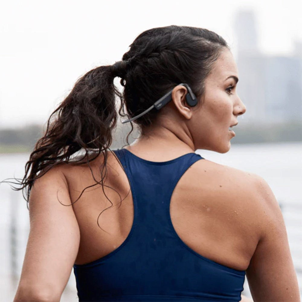 Shokz OpenMove - Trådløs Bluetooth Hovedtelefoner - Grå / Sort
