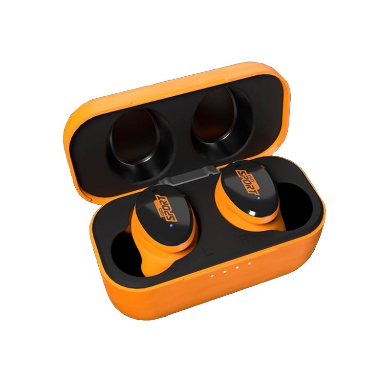 ISOTunes FREE Sport Caliber EN352 True Wireless Høreværn - Sort / Orange