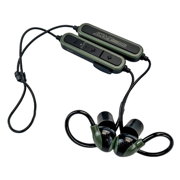 ISOtunes PRO Advance 2.0 Støjdæmpende Høreværn m. Bluetooth - Sort / Grøn