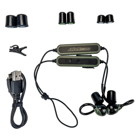 ISOtunes PRO Advance 2.0 Støjdæmpende Høreværn m. Bluetooth - Sort / Grøn