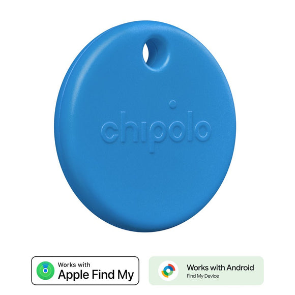 Chipolo POP Bluetooth GPS Tracker - Kompatibel med Apple Find My & Google's Find My Device - Blå