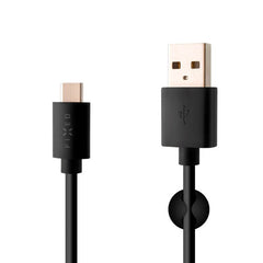 Fixed USB-A til USB-C Kabel 1m - Sort