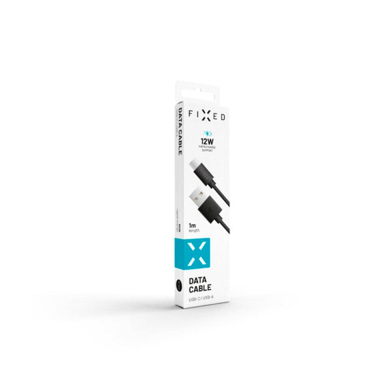Fixed USB-A til USB-C Kabel 1m - Sort