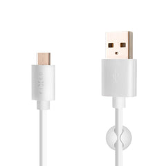 Fixed USB-A til USB-C Kabel 1m - Hvid