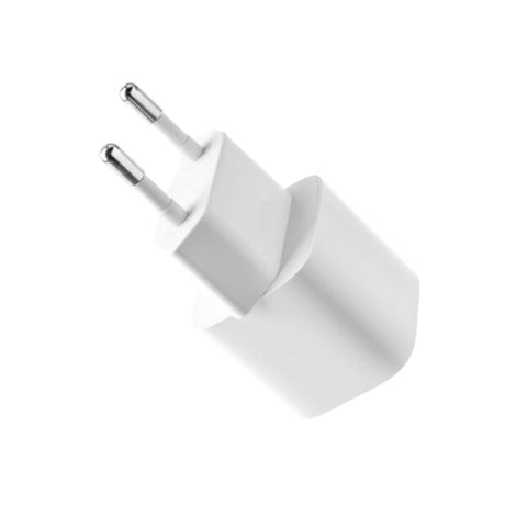 Fixed Mini Vægoplader m. 1x USB-C / 1x USB-C Kabel 20W - 1m - Hvid