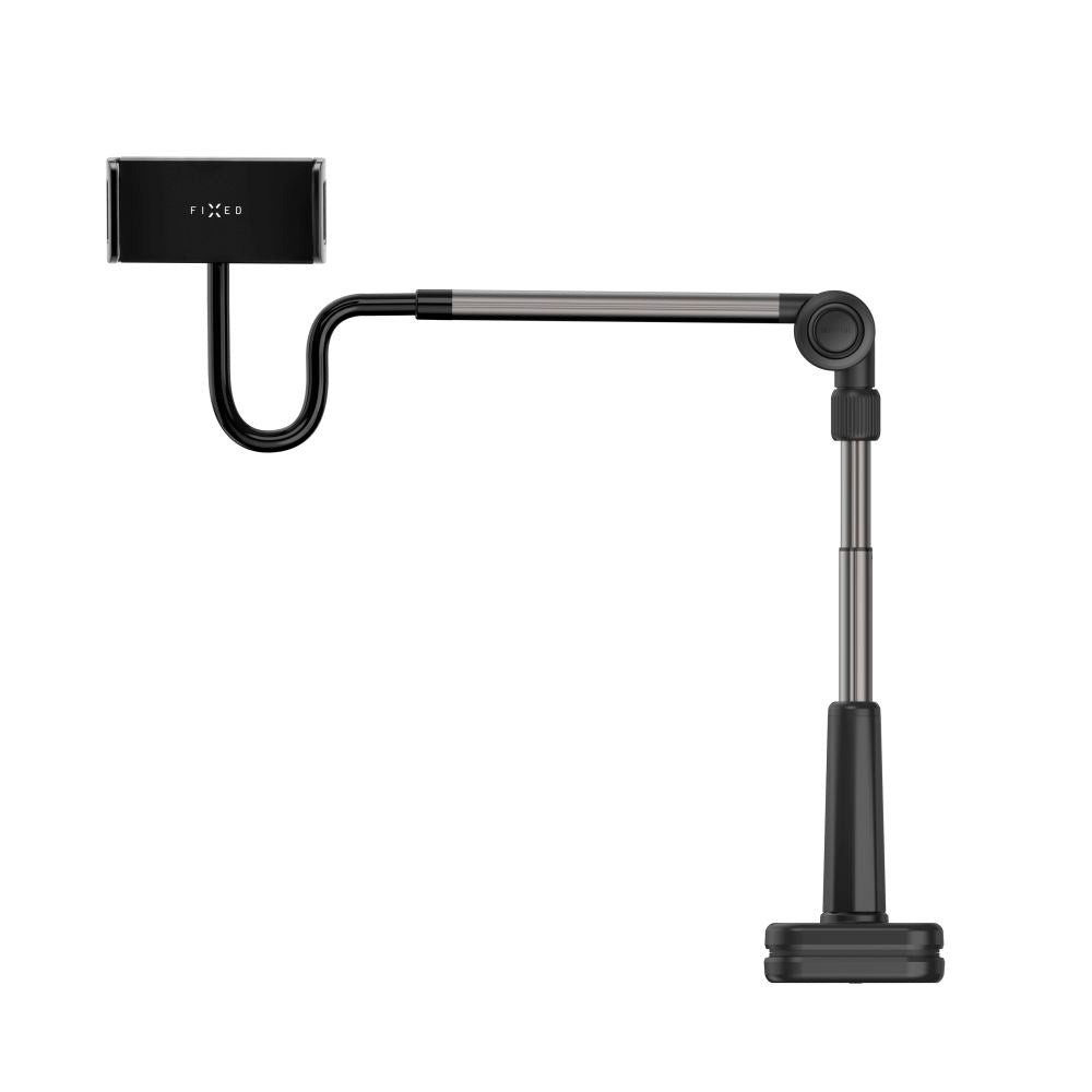 Fixed Relax Universal Tabletholder til Bord - Max Tablet: 125-215mm - Sort / Sølv