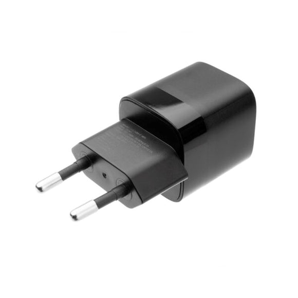 Fixed Mini Vægoplader m. 1x USB-C / 1x USB-C Kabel 20W - 1m - Sort