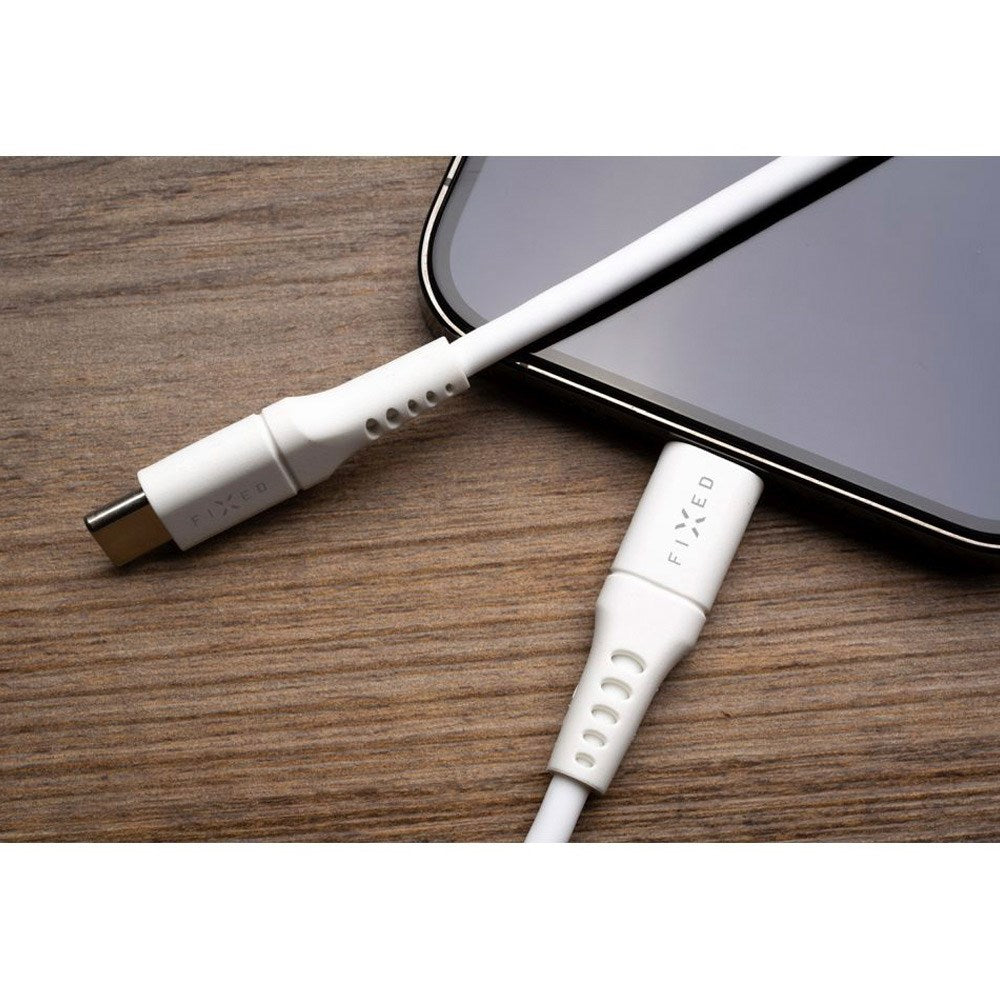 Fixed Liquid USB-C til USB-C PD Kabel 60W - 0.5m - Hvid
