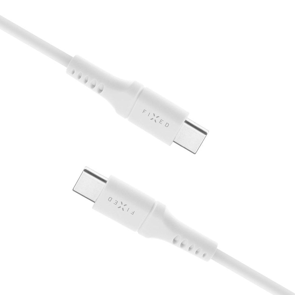 Fixed Liquid USB-C til USB-C PD Kabel 60W - 2m - Hvid