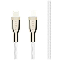 Fixed Metal USB-C til Lightning MFi PD Kabel 60W - 50cm - Hvid