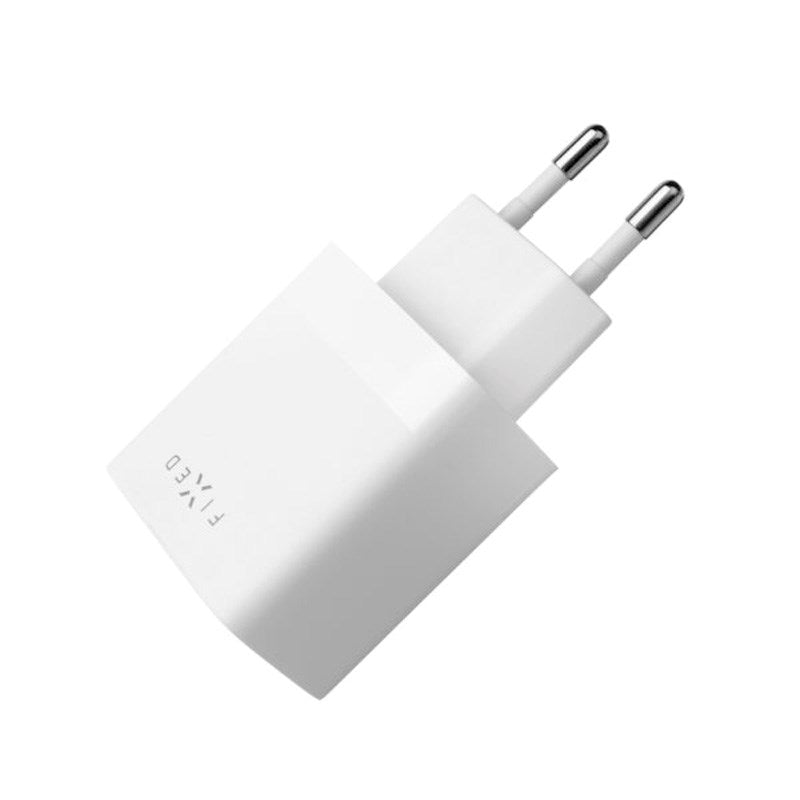 Fixed Vægoplader m. 2x USB-A 17W - Hvid