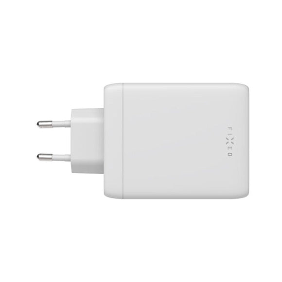 Fixed GaN 100W Vægoplader m. 3x USB-C / 1x USB-A - Hvid