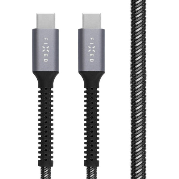 Fixed Armor USB-C til USB-C PD Kabel 240W m. Forstærkede Ender - 2m - Grå