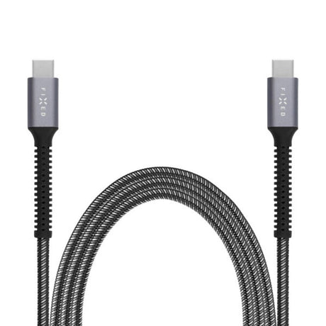 Fixed Armor USB-C til USB-C PD Kabel 240W m. Forstærkede Ender - 2m - Grå