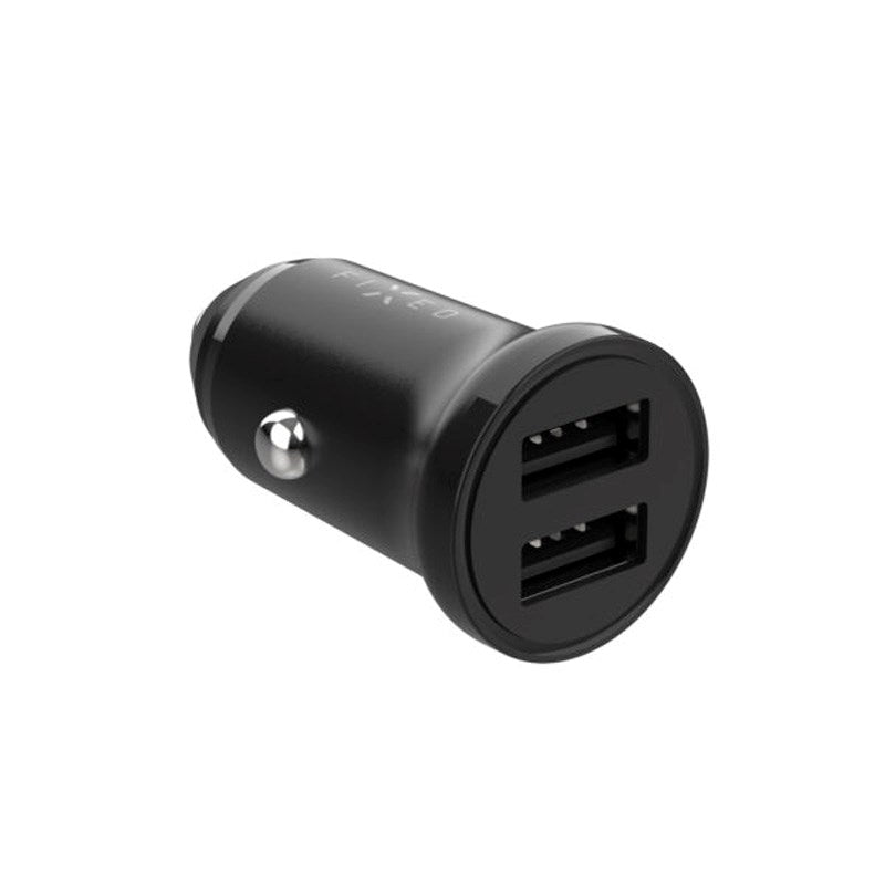 Fixed Mini Biloplader 2x USB-A 15W - Sort