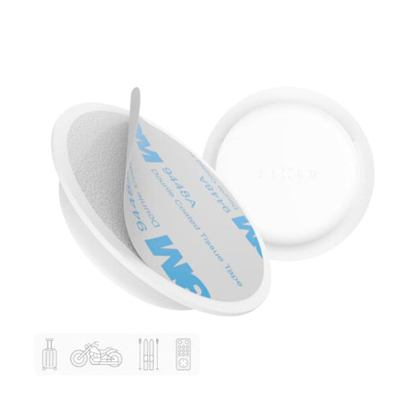 Fixed Silikone Sticker Cover til Apple AirTag 1. & 2. Gen. - 2 stk - Hvid