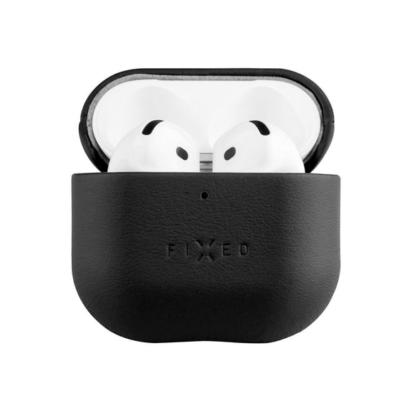 Fixed Apple AirPods (4. gen.) Ægte Læder Case - Sort