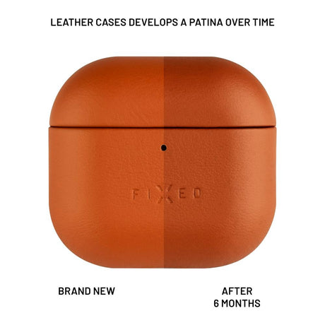 Fixed Apple AirPods (4. gen.) Ægte Læder Case - Brun
