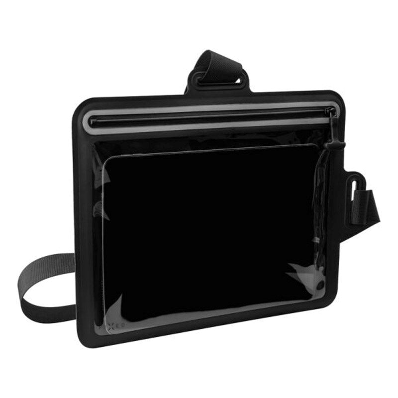 Fixed Vandtæt Tablet Etui (Maks. Mål: 297 x 223mm) - Sort / Gennemsigtig