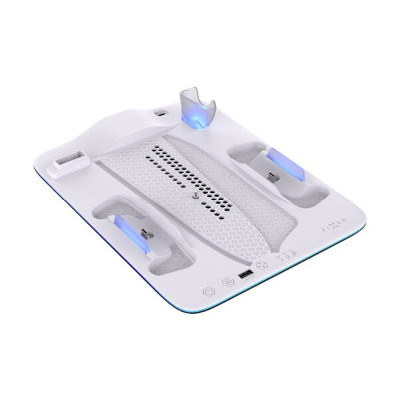 Fixed Multifunktionel Playstation 5 Pro / Slim Ladestation - Hvid