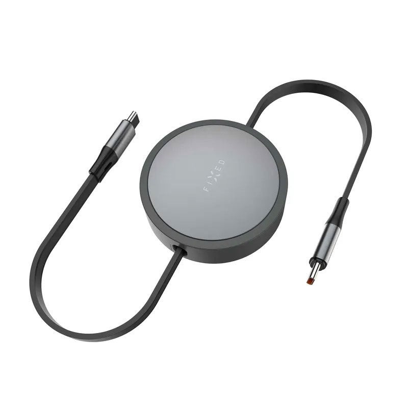 Fixed Udtrækkeligt 100W USB-C til USB-C Kabel - 1m - Sort