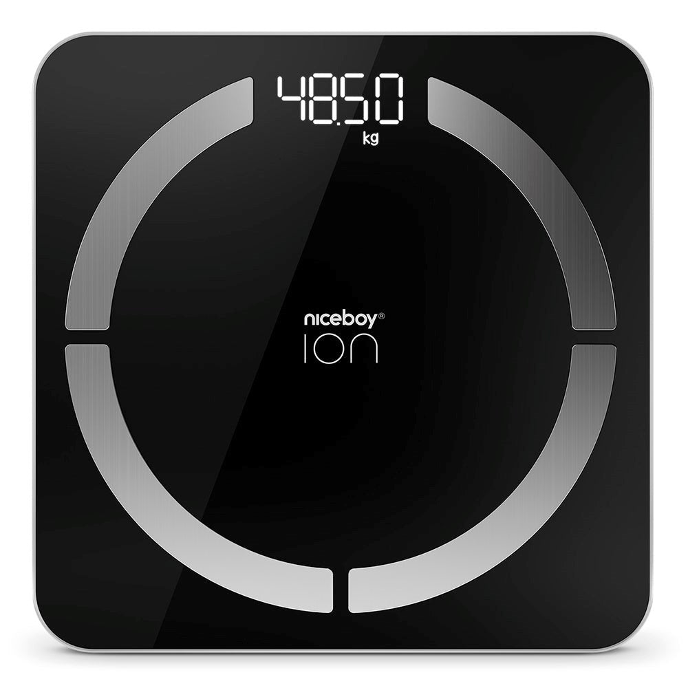 Niceboy ION Smart Scale - Bluetooth Kropsanalyse Badevægt - Sort