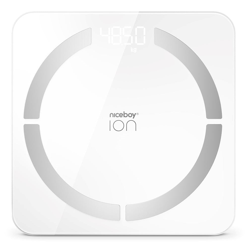 Niceboy ION Smart Scale - Bluetooth Kropsanalyse Badevægt - Hvid