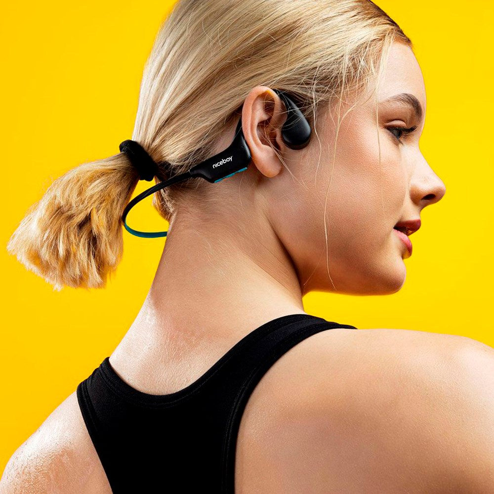 Niceboy Hive Bones 3 Trådløs Bluetooth Høretelefoner - Sort / Blå